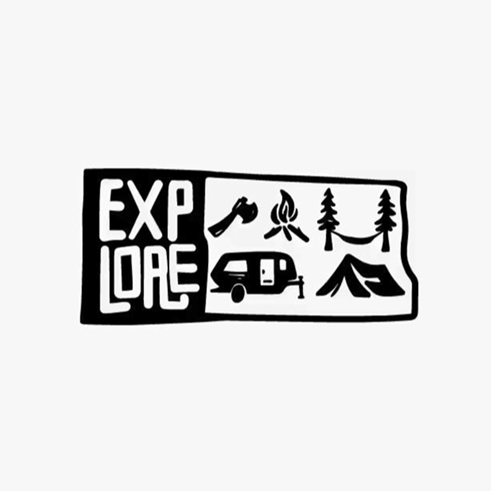 Outdoor Adventure Rv - Stiker Mobil Vinil Siap Petualangan Stiker