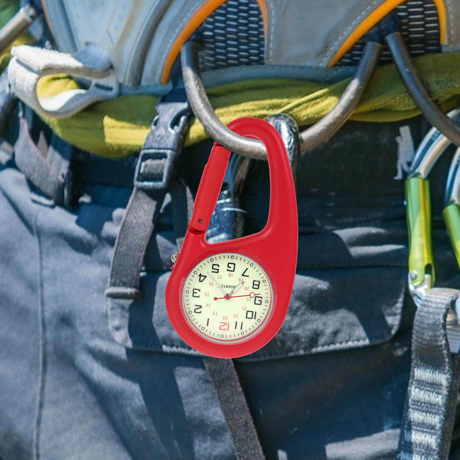 Outdoor Adventure Watches - 2Pcs Jam Tangan Carabiner Portabel yang