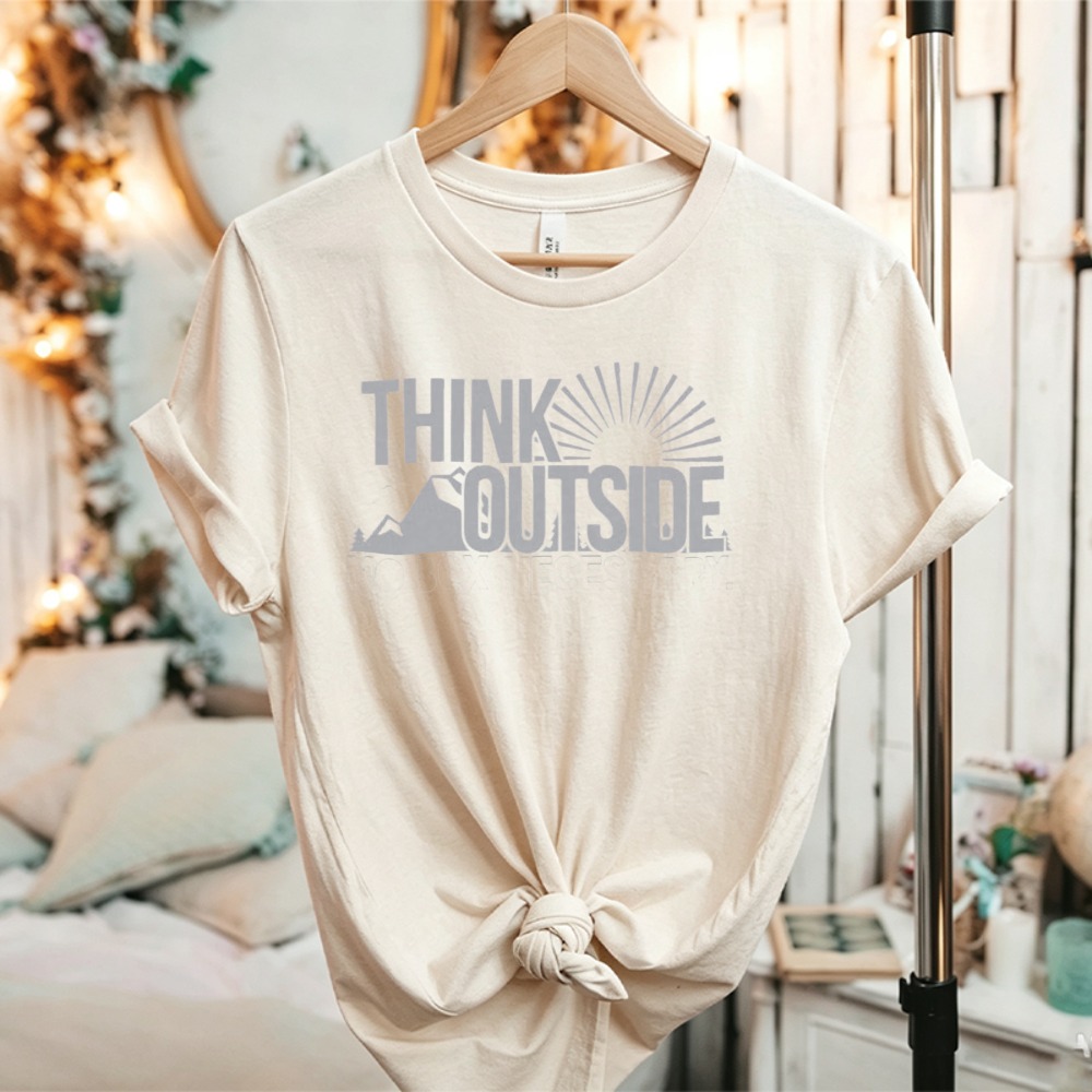 Kaos Grafis Think Outside Sun  - Outdoor Adventure Quotes ulasan dan harga