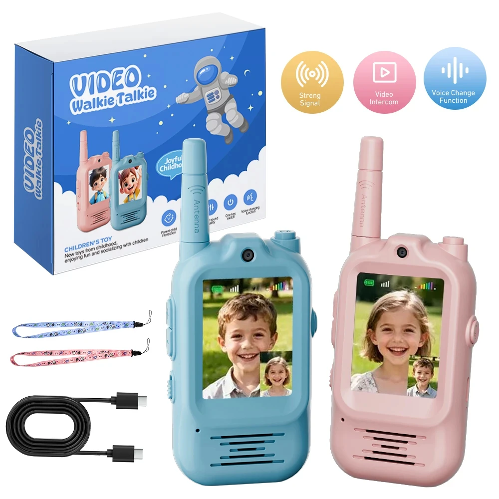2pcs Walkie Talkie Video Anak- - Outdoor Adventure Video ulasan dan harga