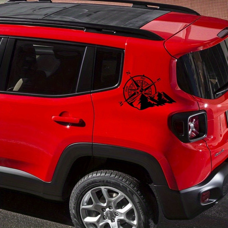 2Pcs Stiker Vinyl Kompas Gunun - Outdoor Adventure Rv ulasan dan harga