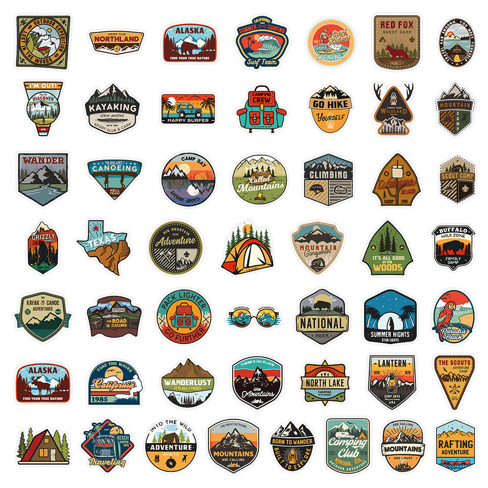 50 Lembar Stiker Petualangan L - Outdoor Adventure Store ulasan dan harga