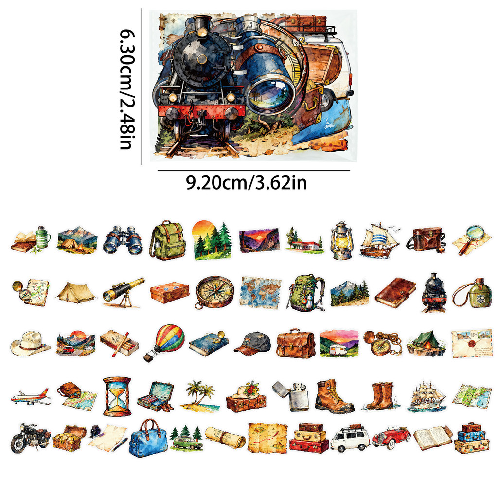 56 Buah Stiker PET Luar Ruanga - Outdoor Adventure Store ulasan dan harga